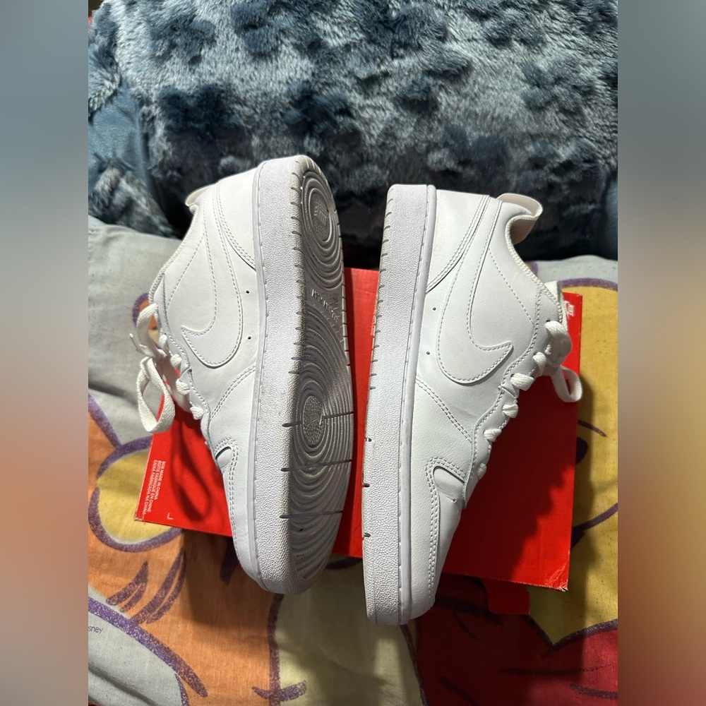 Nike Court Borough Low 2 (GS)Big Kids 7y White Casual Fashion Sneaker - Picture 8 of 8